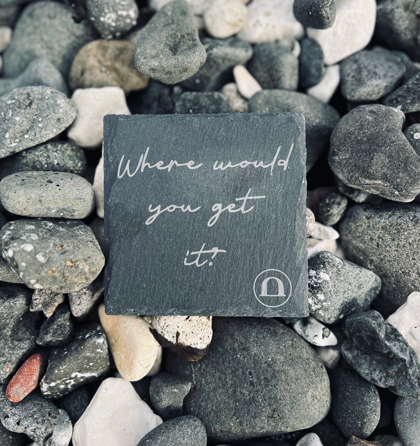 Black Arch Slate Coaster